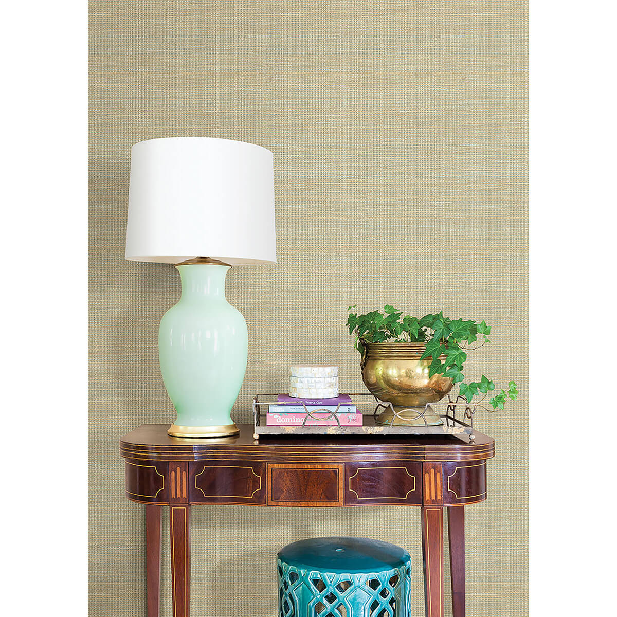 kent-seafoam-woven-wallpaper-york-wallcoverings-3123-01694 - York Wallcoverings Papel pintado