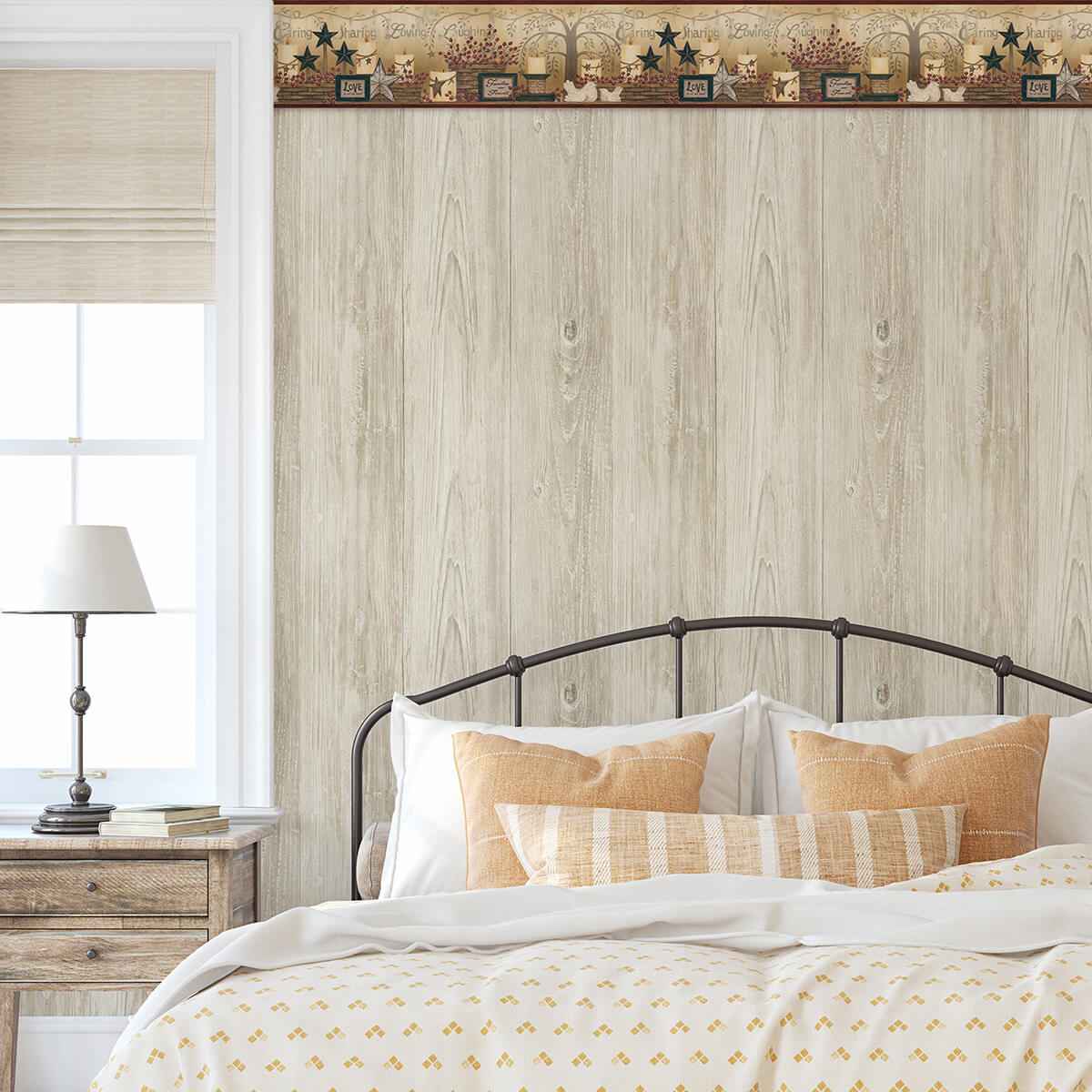 Caring Candles Red Country Wallpaper - York Wallcoverings - 3123-2281 - York Wallcoverings Wallpaper