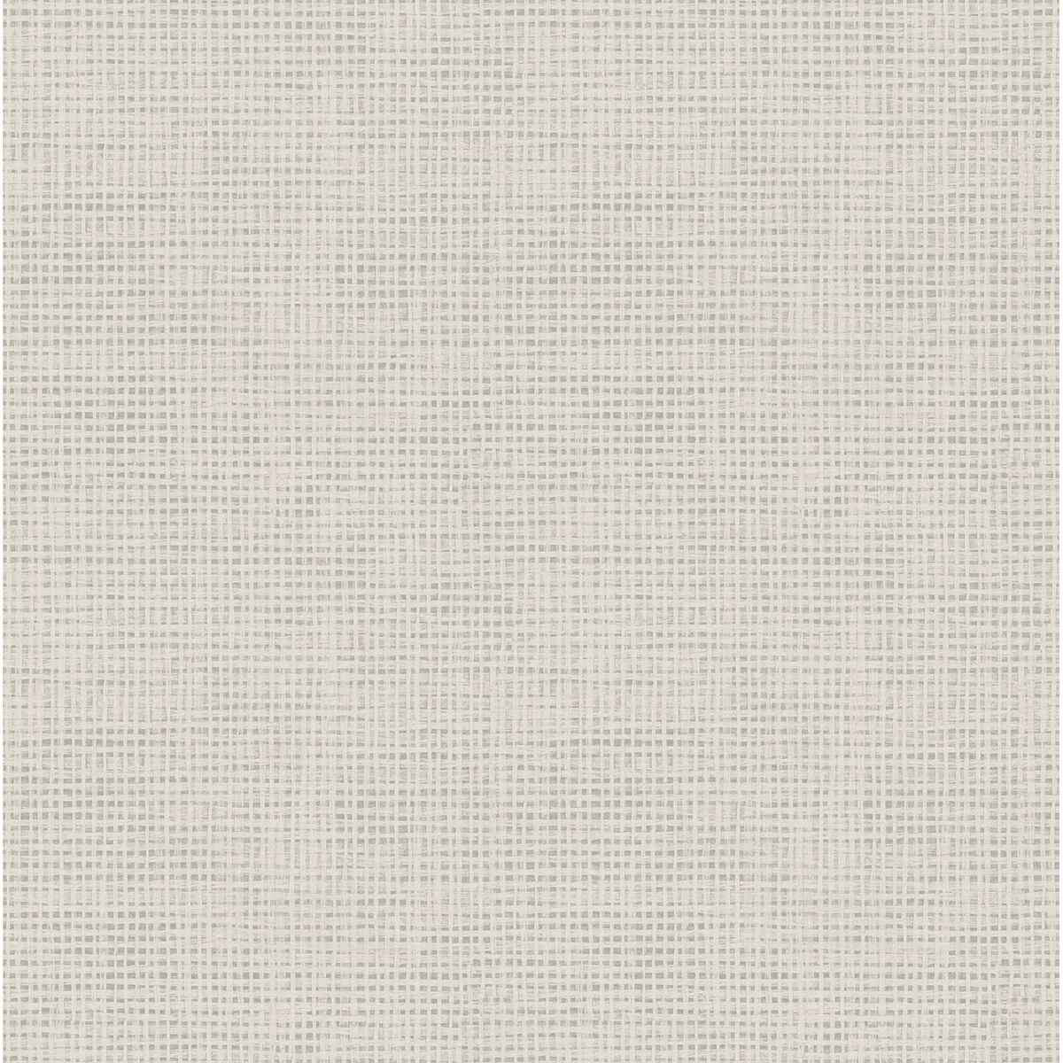 Nimmie Light Grey Basketweave Wallpaper - York Wallcoverings - 3123-10010
