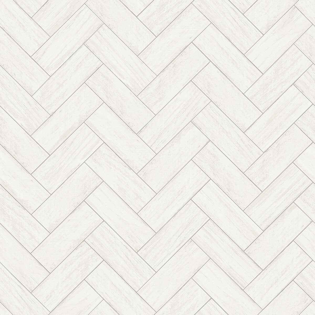 Kaliko White Wood Herringbone Wallpaper - York Wallcoverings - 3123-10100 - York Wallcoverings Wallpaper