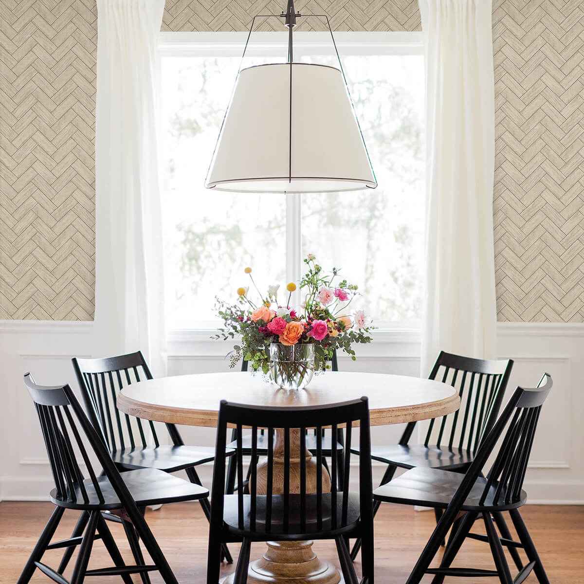 Kaliko Green Wood Herringbone Wallpaper - York Wallcoverings - 3123-10104 - York Wallcoverings Wallpaper