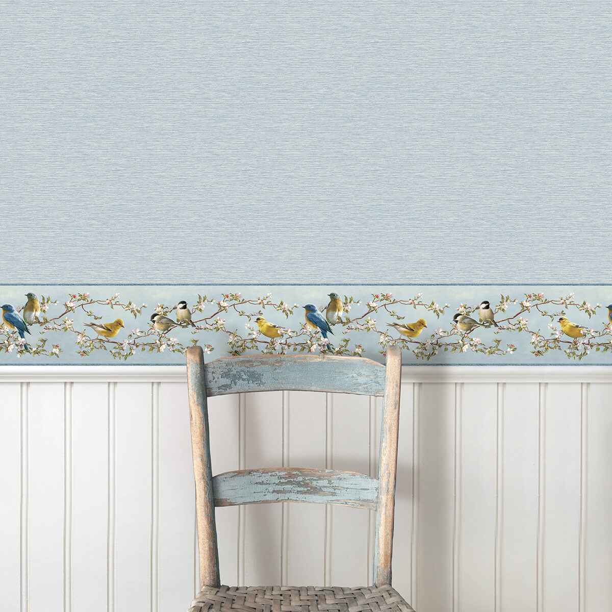 Gump Light Blue Faux Grasscloth Wallpaper - York Wallcoverings - 3123-10202 - York Wallcoverings Wallpaper