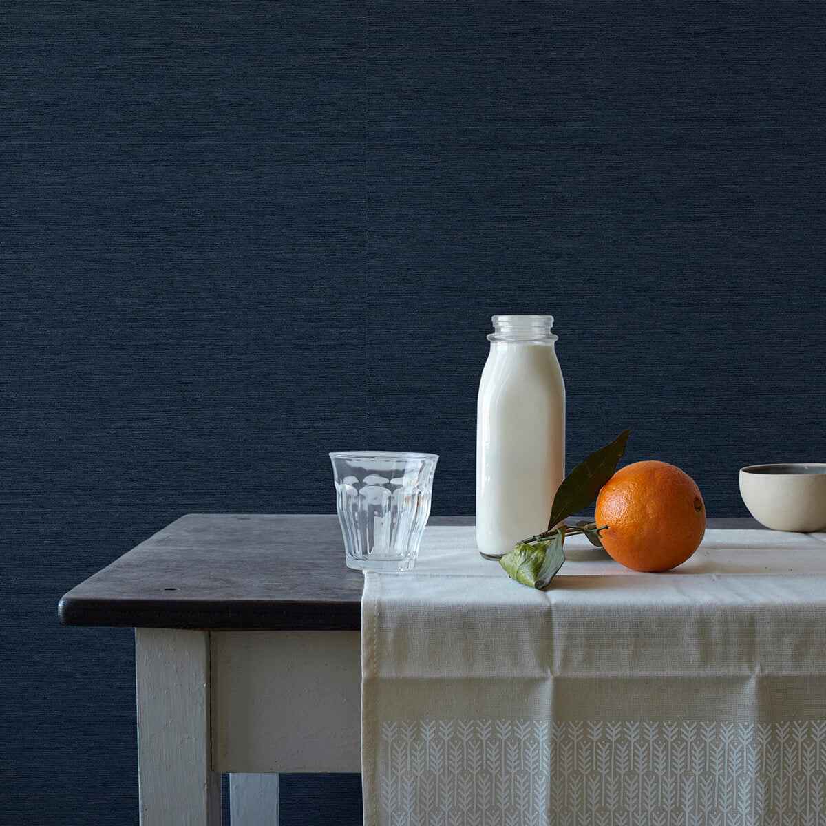Gump Navy Faux Grasscloth Wallpaper - York Wallcoverings - 3123-10212 - York Wallcoverings Wallpaper