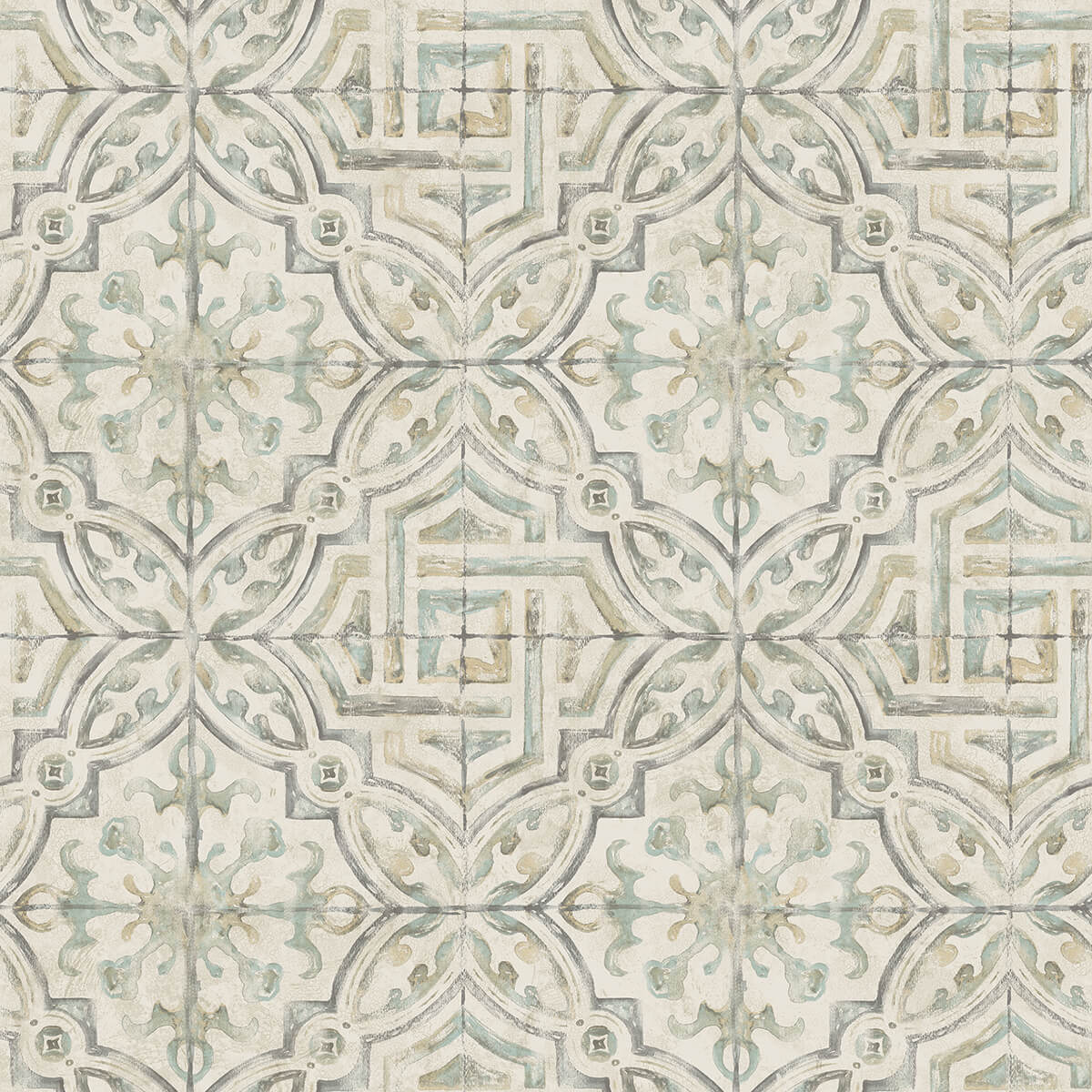 sonoma-grey-spanish-tile-wallpaper-york-wallcoverings-3123-12335 - York Wallcoverings Papel pintado
