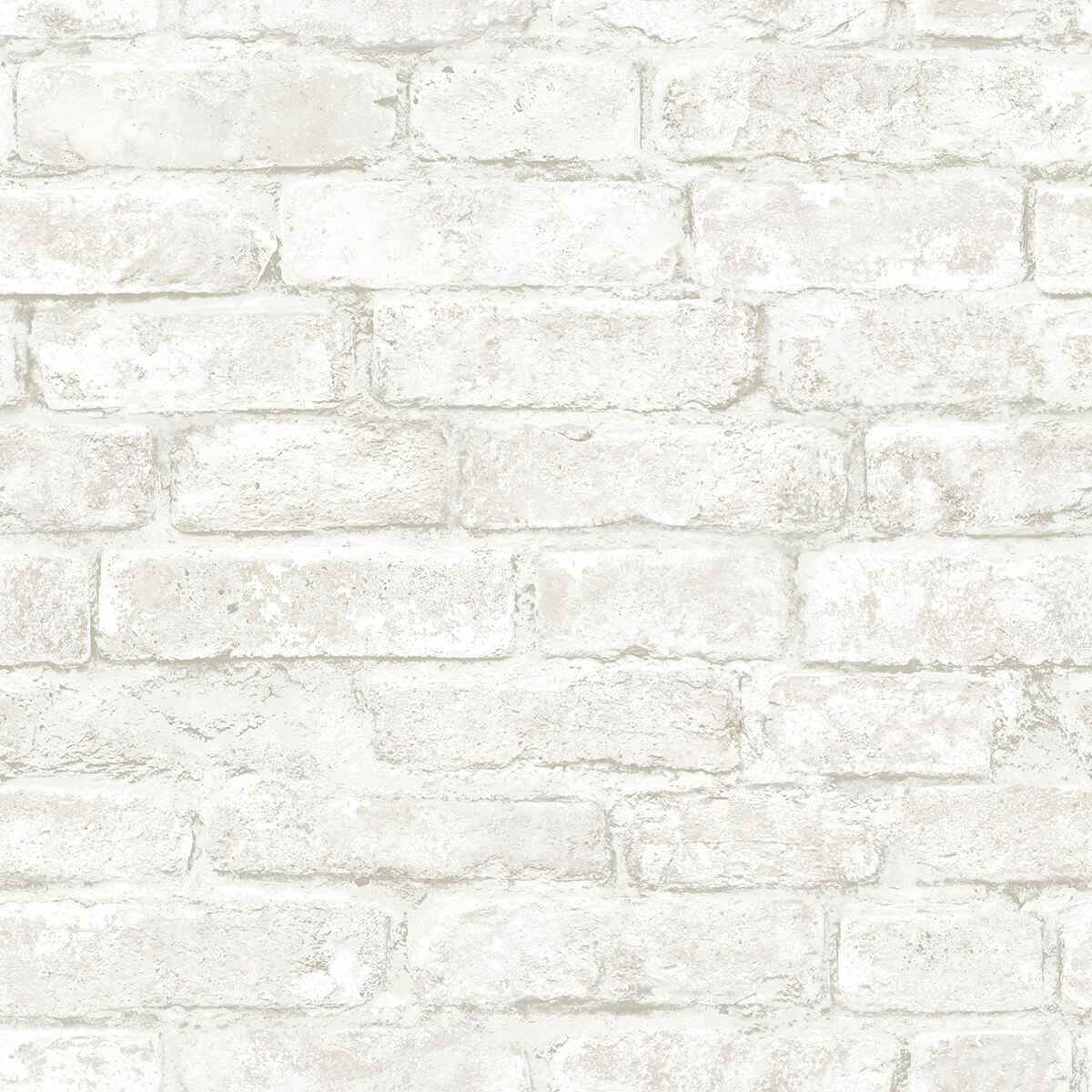 Arlington White Brick Wallpaper - York Wallcoverings - 3123-12481 - York Wallcoverings Wallpaper