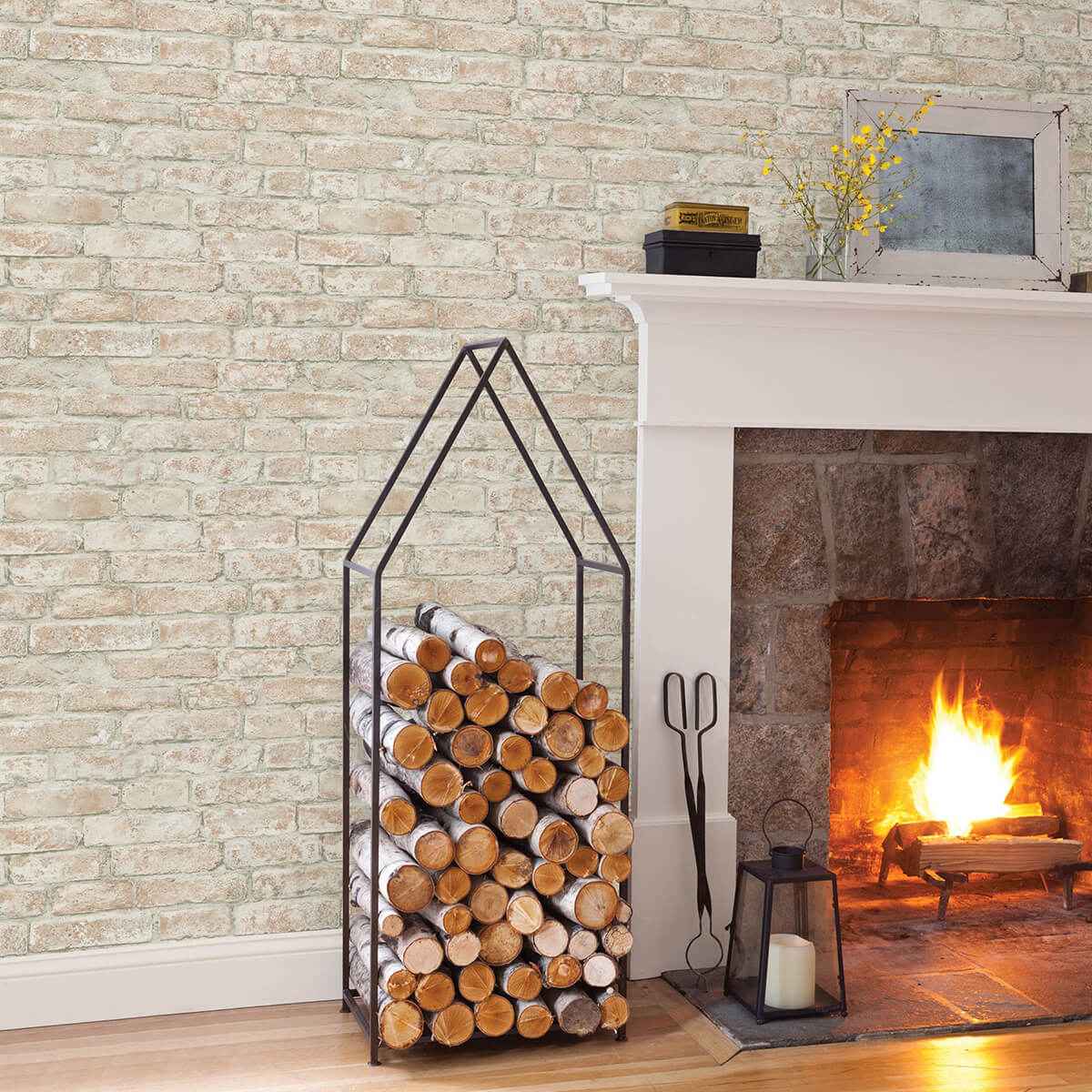 Arlington Rust Brick Wallpaper - York Wallcoverings - 3123-12482 - York Wallcoverings Wallpaper