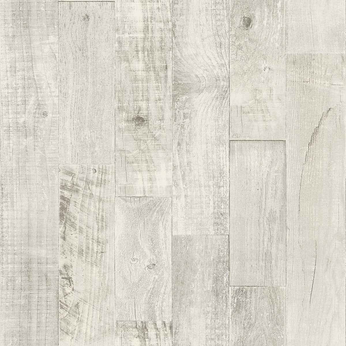 Chebacco Light Grey Wooden Planks Wallpaper - York Wallcoverings - 3123-12694 - York Wallcoverings Wallpaper