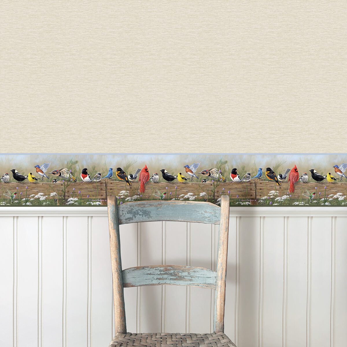 flock-multicolor-menagerie-wallpaper-york-wallcoverings-3123-44671 - York Wallcoverings Wallpaper