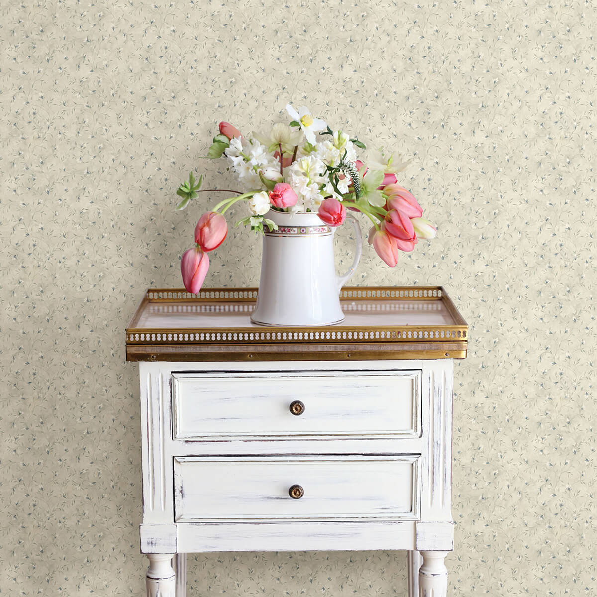 eleanor-blue-folk-botanical-trail-wallpaper-york-wallcoverings-3123-216113 - York Wallcoverings Papel pintado