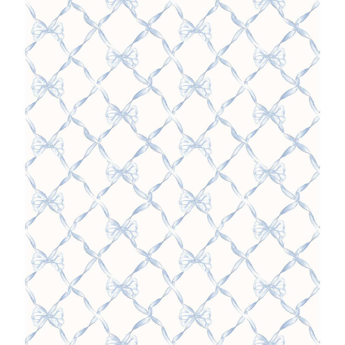 baby-bow-blue-bella-ribbon-ribbon-trellis-wallpaper-york-wallcoverings-ast4168 - York Wallcoverings Papel pintado