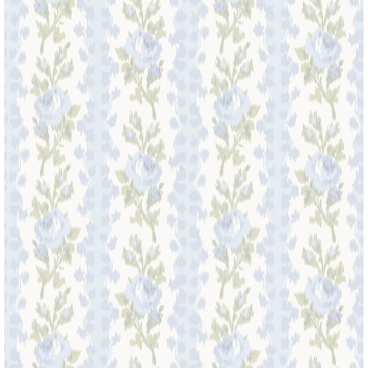 blooming-heirloom-blue-romance-rose-stripe-wallpaper-york-wallcoverings-ast4171 - York Wallcoverings Papel pintado