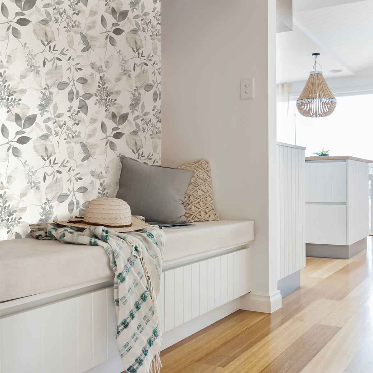 Grey Breezy Peel and Stick Wallpaper - York Wallcoverings - NUS3144 - York Wallcoverings Wallpaper