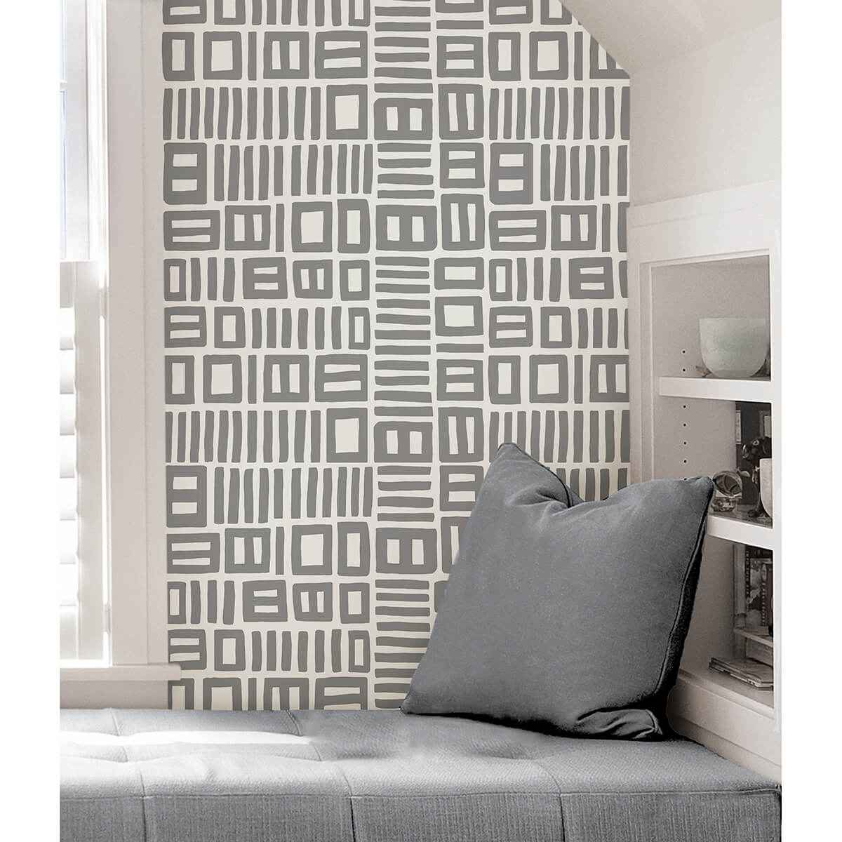 Grey Traverse Peel & Stick Wallpaper - York Wallcoverings - BPS4057 - York Wallcoverings Wallpaper