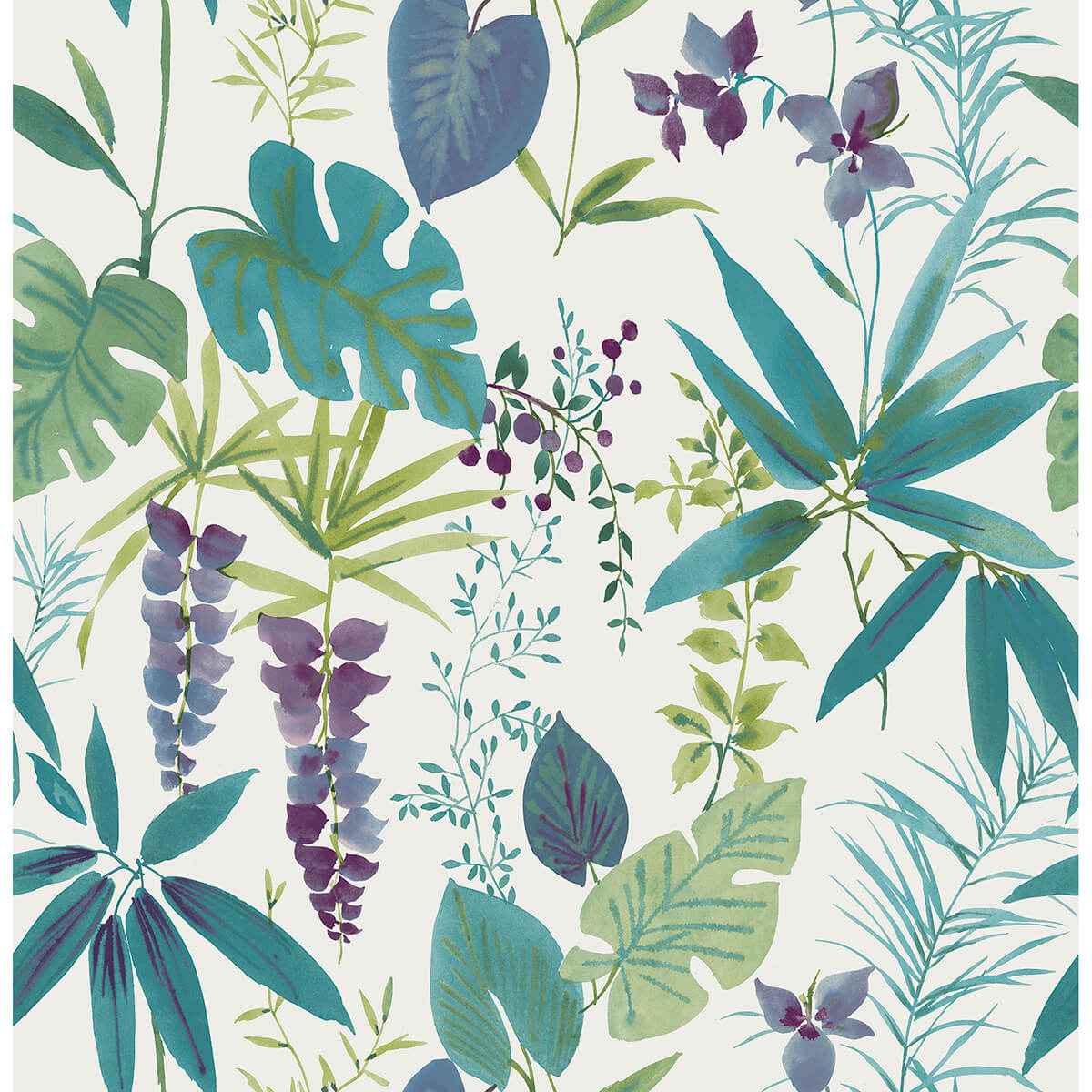 Teal Maldives Peel & Stick Wallpaper - York Wallcoverings - NUS4006