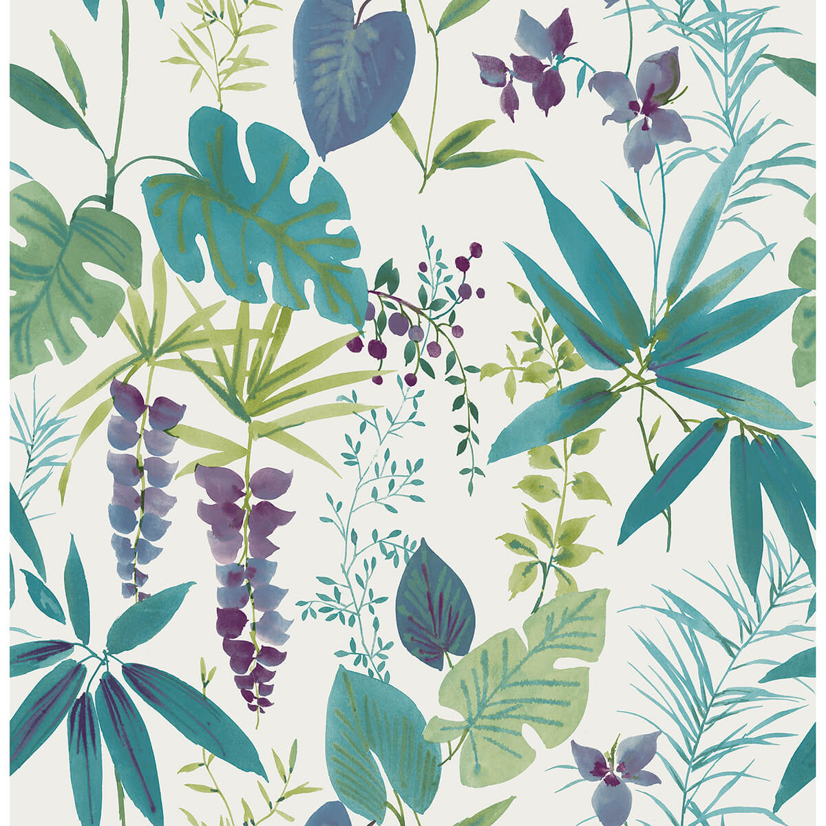 Teal Maldives Peel & Stick Wallpaper - York Wallcoverings - NUS4006 - York Wallcoverings Wallpaper