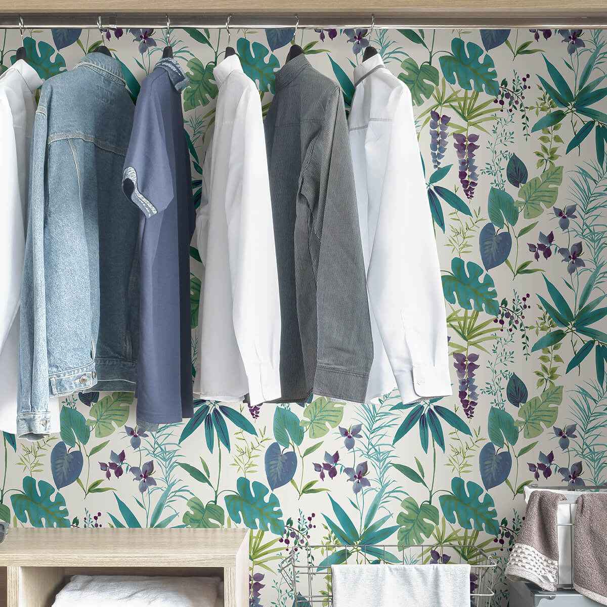 Teal Maldives Peel & Stick Wallpaper - York Wallcoverings - NUS4006 - York Wallcoverings Wallpaper