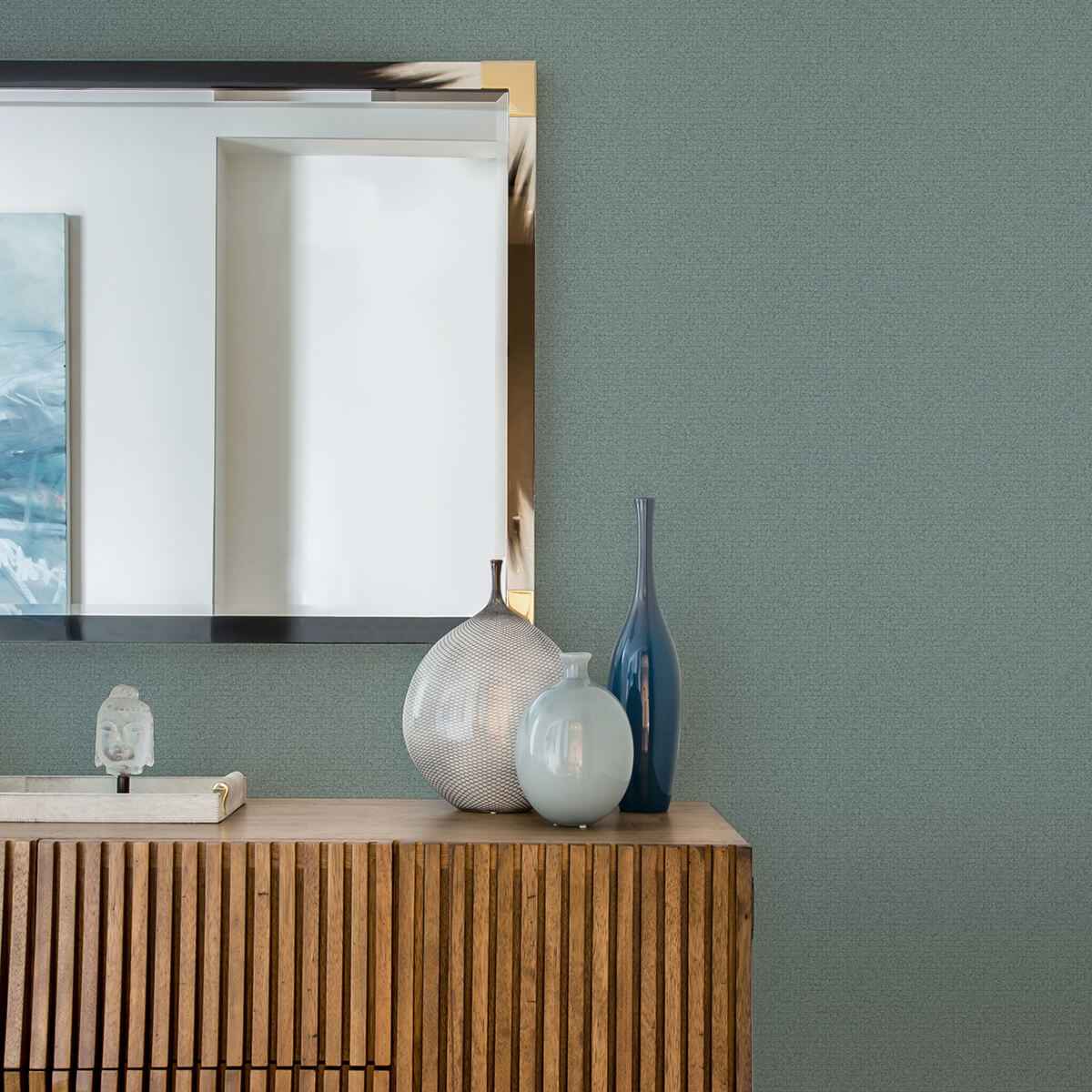 Hilbert Teal Geometric Wallpaper - York Wallcoverings - 4025-82506 - York Wallcoverings Wallpaper