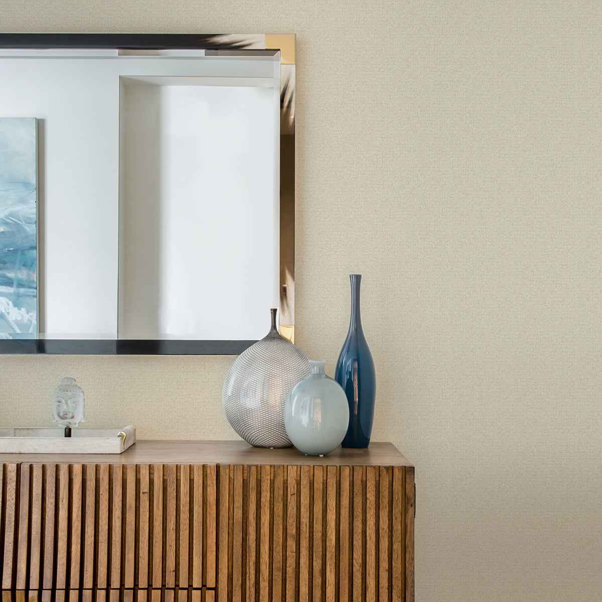 Hilbert Cream Geometric Wallpaper - York Wallcoverings - 4025-82508 - York Wallcoverings Wallpaper