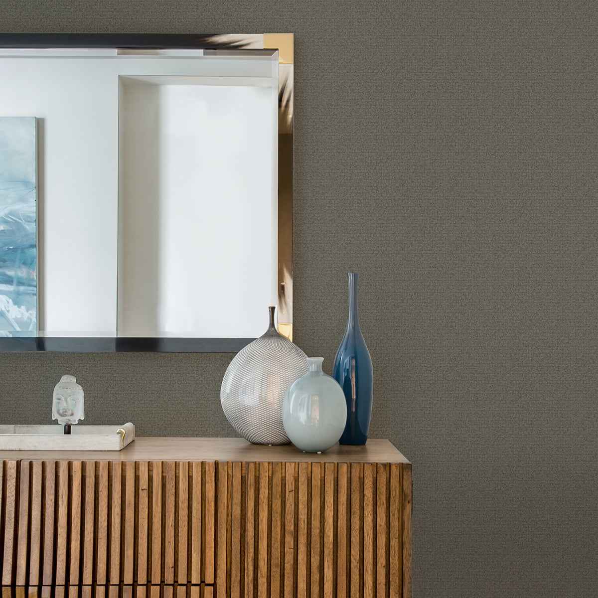 Hilbert Dark Grey Geometric Wallpaper - York Wallcoverings - 4025-82510 - York Wallcoverings Wallpaper