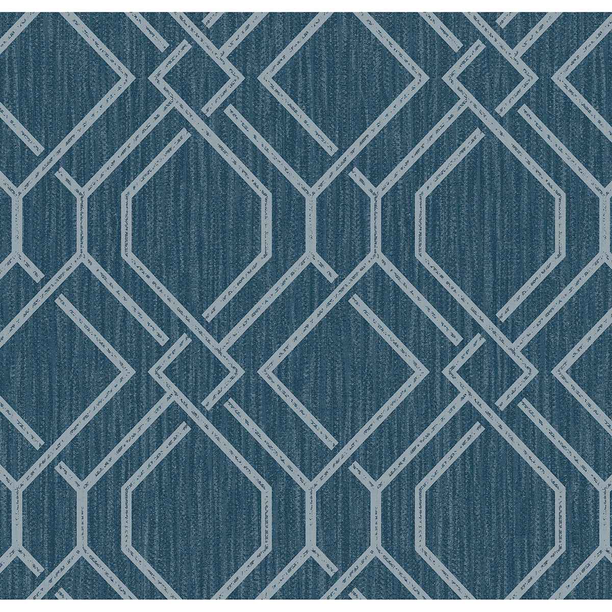 Frege Blue Trellis Wallpaper - York Wallcoverings - 4025-82512 - York Wallcoverings Wallpaper