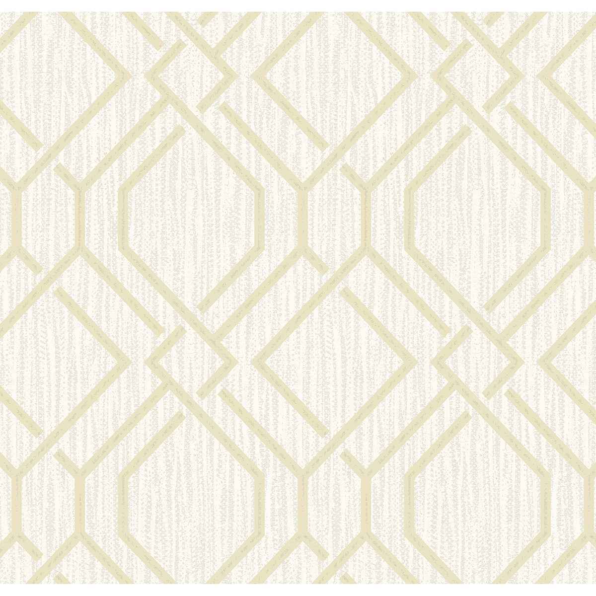 Frege Gold Trellis Wallpaper - York Wallcoverings - 4025-82515 - York Wallcoverings Wallpaper