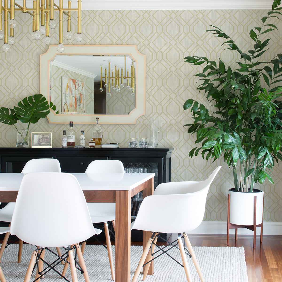 Frege Gold Trellis Wallpaper - York Wallcoverings - 4025-82515 - York Wallcoverings Wallpaper
