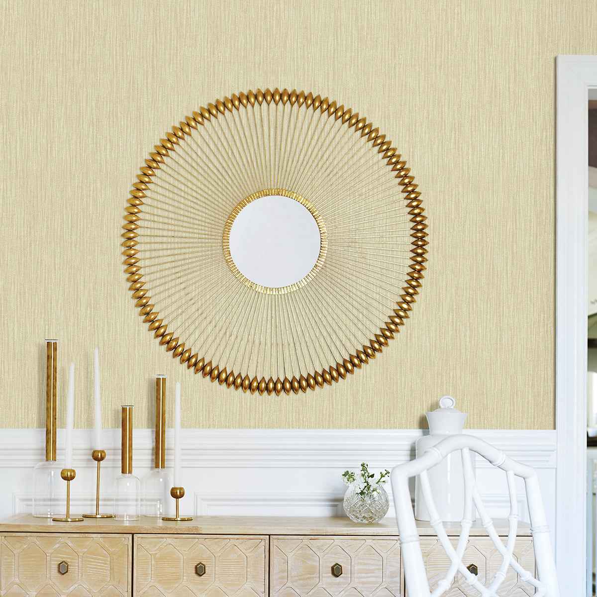 Abel Gold Textured Wallpaper - York Wallcoverings - 4025-82516 - York Wallcoverings Wallpaper