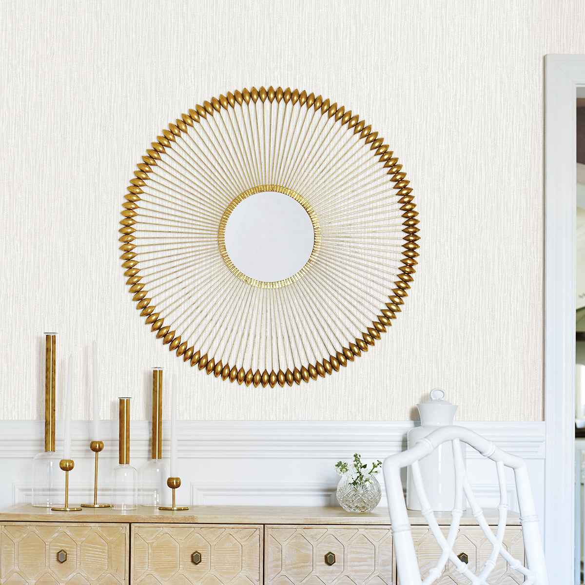 Abel Off White Textured Wallpaper - York Wallcoverings - 4025-82529 - York Wallcoverings Wallpaper
