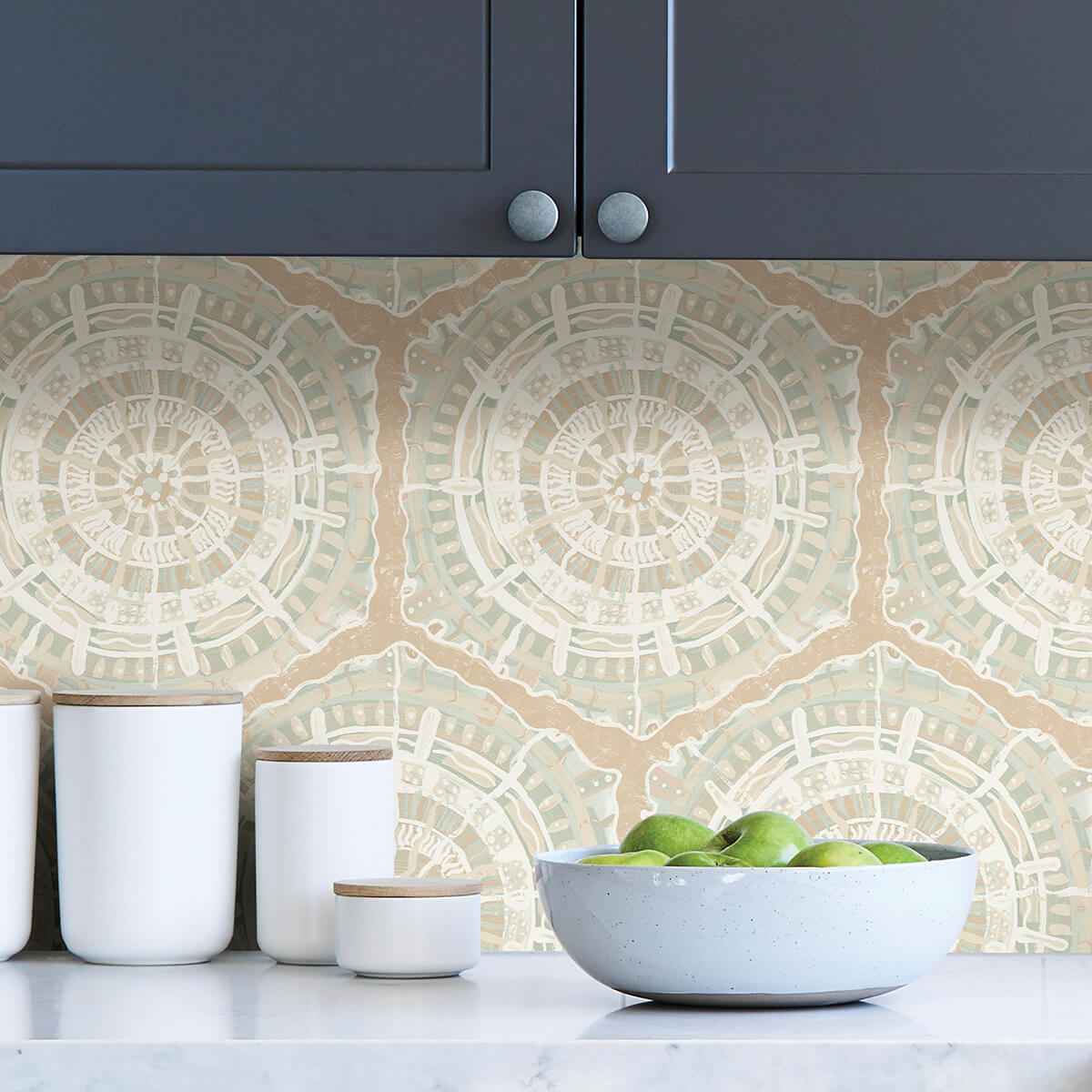 Peach Harmony Peel & Stick Wallpaper - York Wallcoverings - LLS4121 - York Wallcoverings Wallpaper