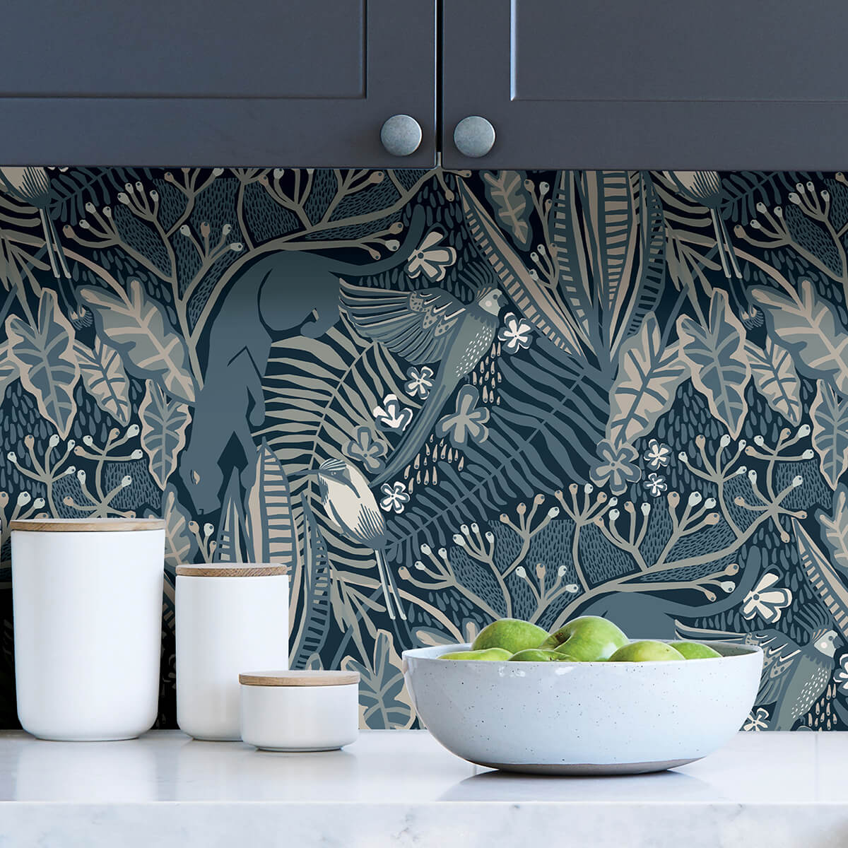 blue-poise-peel-and-stick-wallpaper-york-wallcoverings-pls4213 - York Wallcoverings Wallpaper
