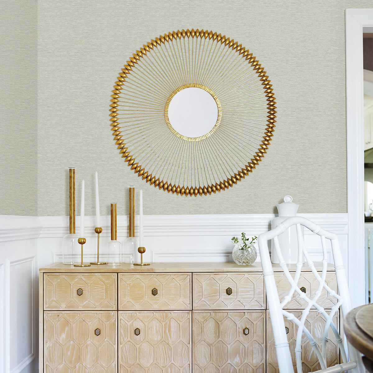 gump-teal-faux-grasscloth-wallpaper-york-wallcoverings-3122-10222 - York Wallcoverings Papel pintado