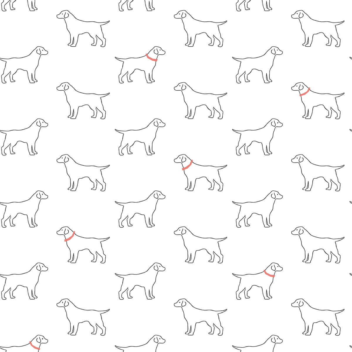 yoop-white-dog-wallpaper-york-wallcoverings-3122-10400 - York Wallcoverings Wallpaper