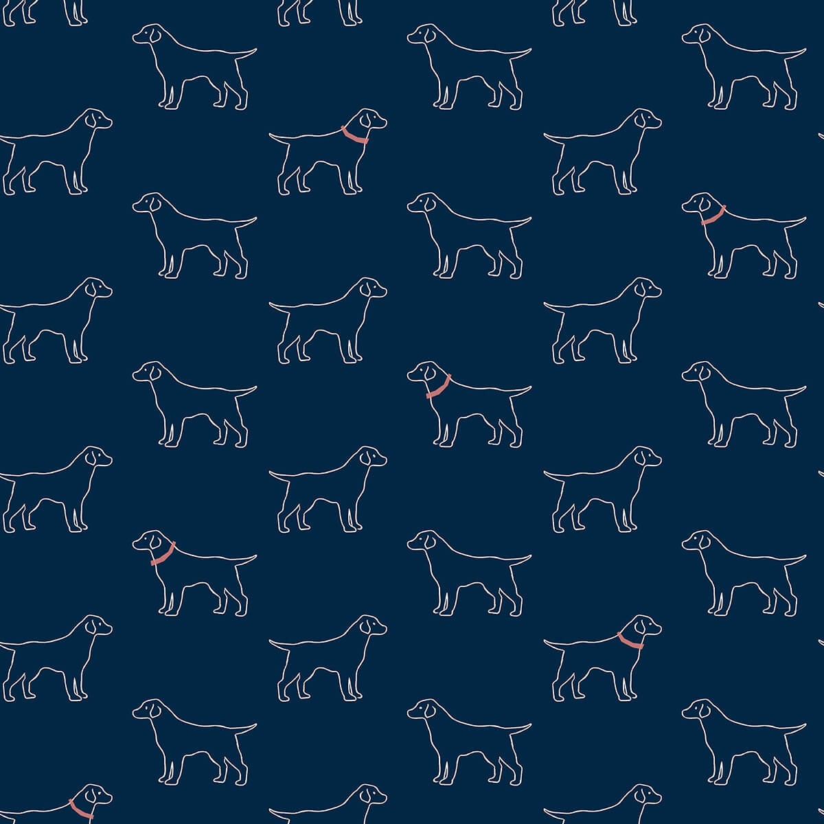 yoop-dark-blue-dog-wallpaper-york-wallcoverings-3122-10402 - York Wallcoverings Wallpaper