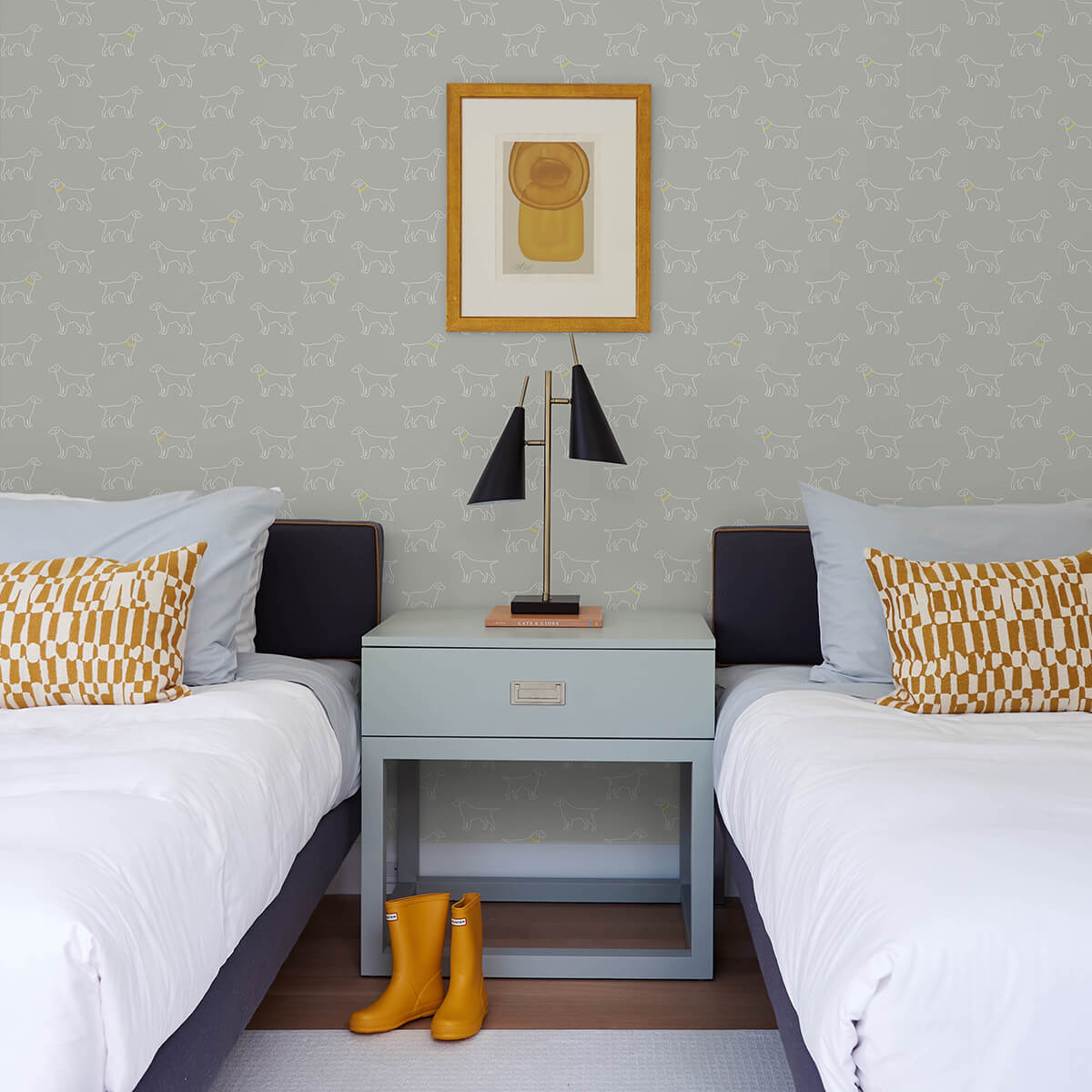 yoop-slate-dog-wallpaper-york-wallcoverings-3122-10403 - York Wallcoverings Wallpaper