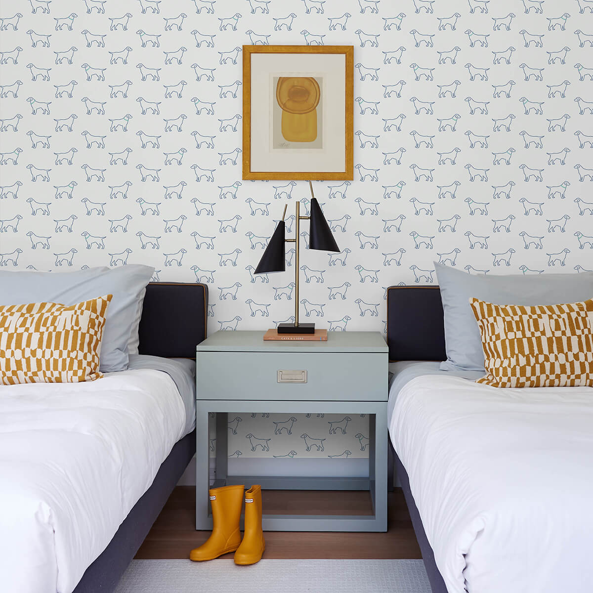 yoop-off-white-dog-wallpaper-york-wallcoverings-3122-10404 - York Wallcoverings Papel pintado
