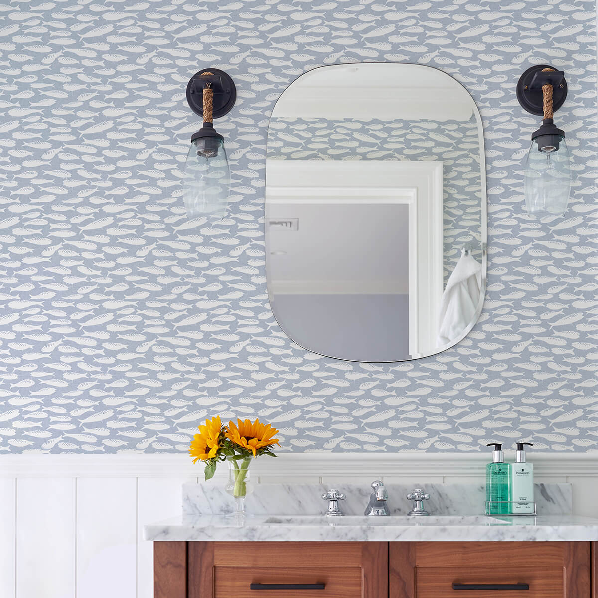 nunkie-denim-sardine-wallpaper-york-wallcoverings-3122-10512 - York Wallcoverings Papel pintado