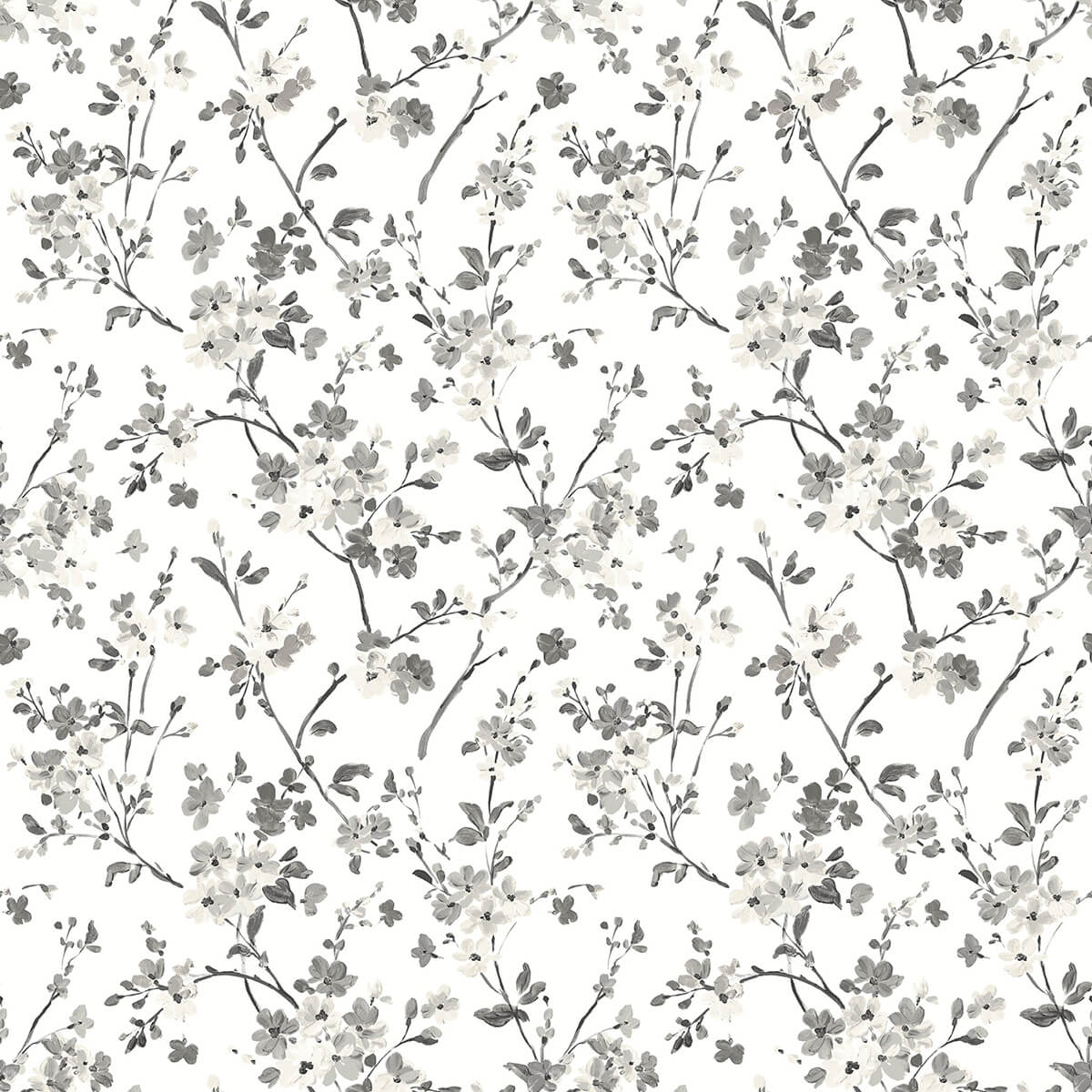 glinda-black-floral-trail-wallpaper-york-wallcoverings-3122-10920 - York Wallcoverings Papel pintado