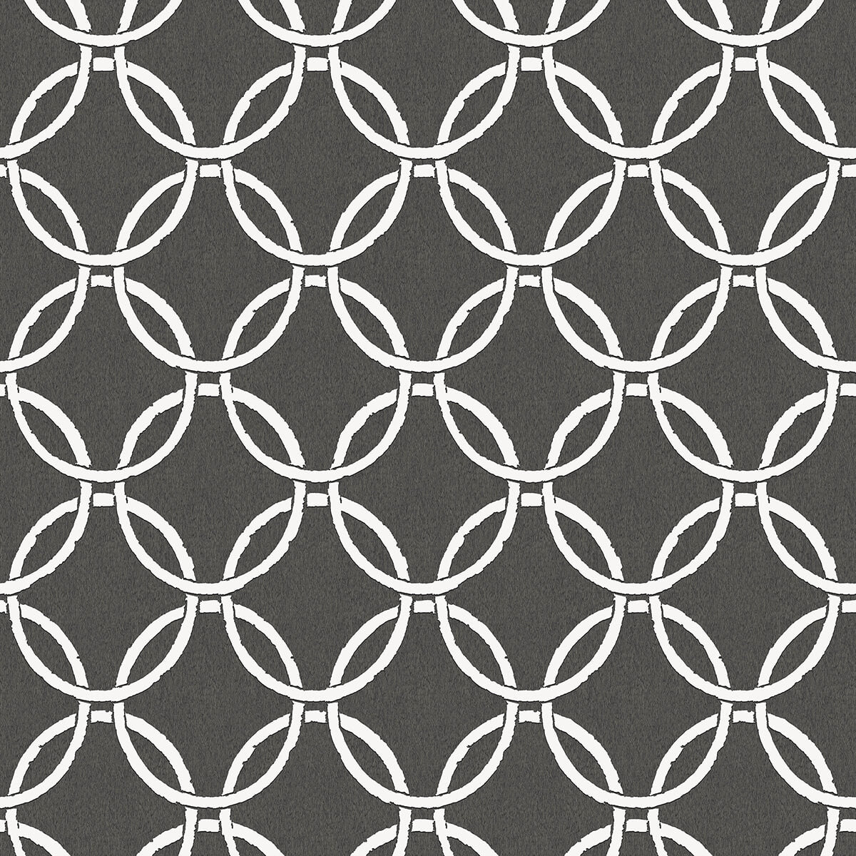 quelala-black-ring-ogee-wallpaper-york-wallcoverings-3122-11000 - York Wallcoverings Wallpaper