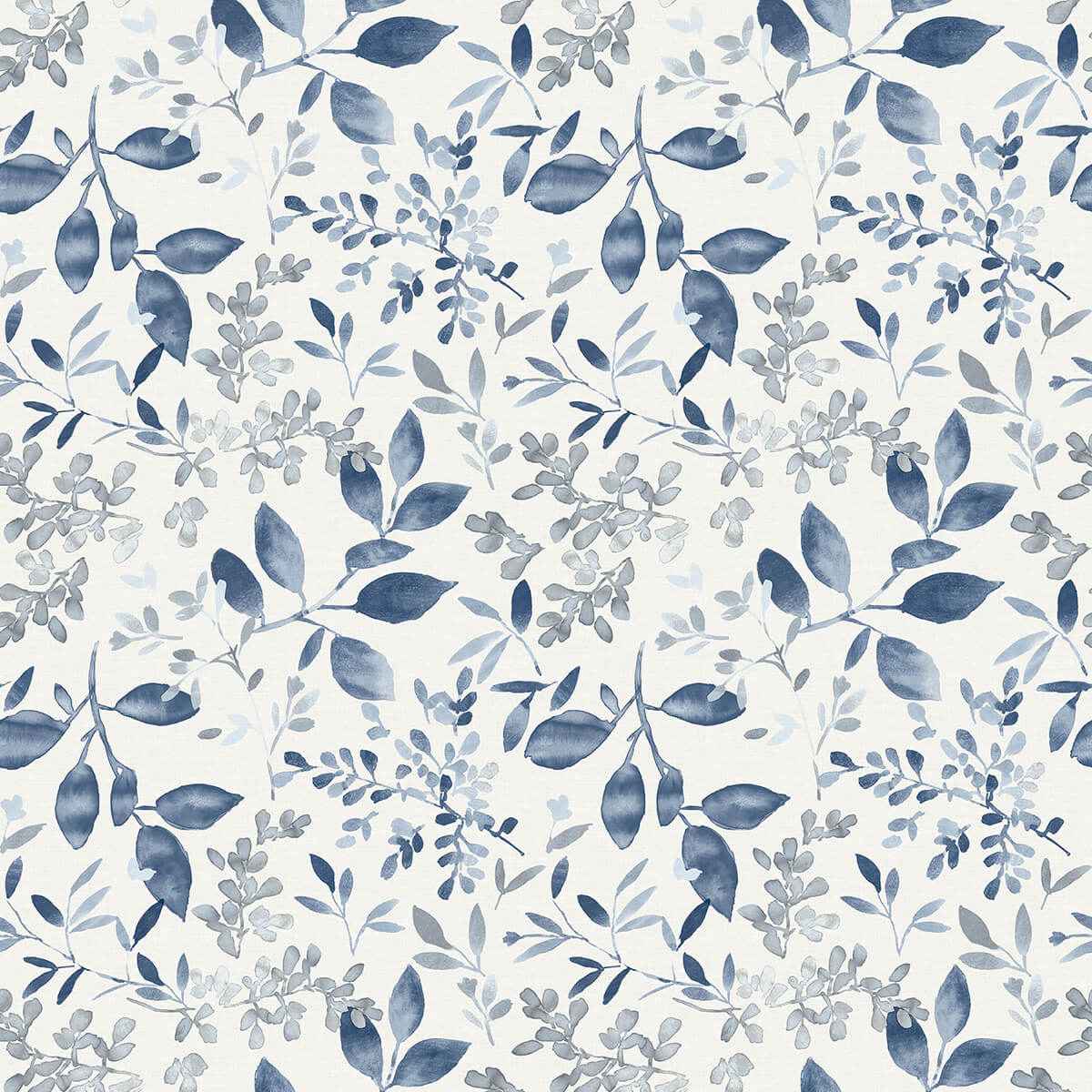 Tinker Navy Woodland Botanical Wallpaper - York Wallcoverings - 3122-11102