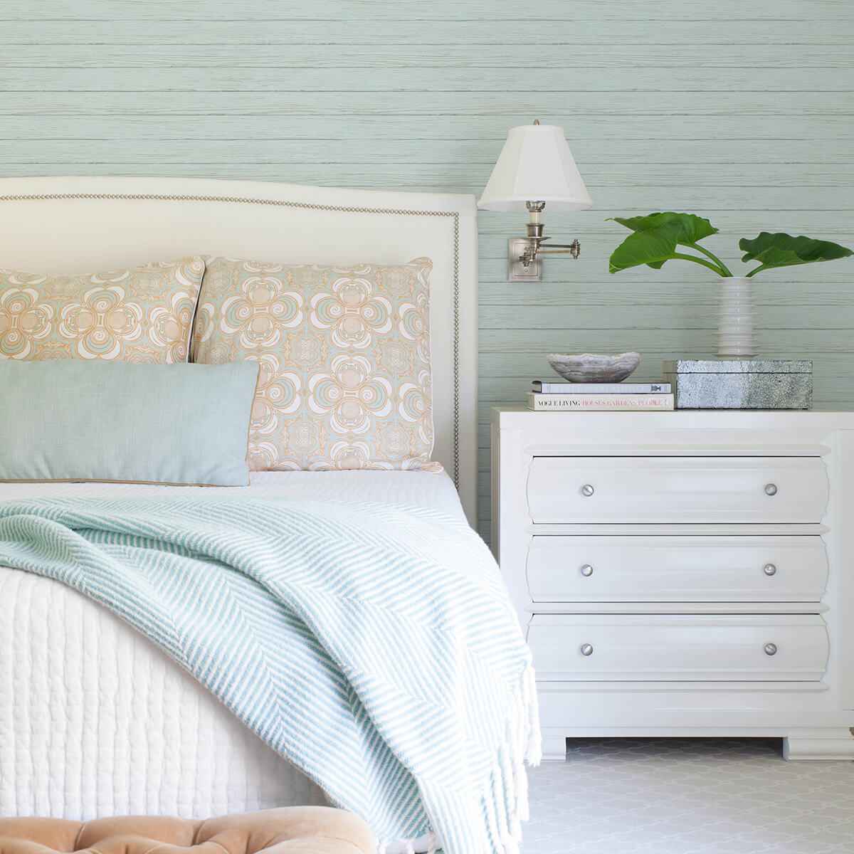Ozma Aqua Wood Plank Wallpaper - York Wallcoverings - 3122-11204 - York Wallcoverings Wallpaper