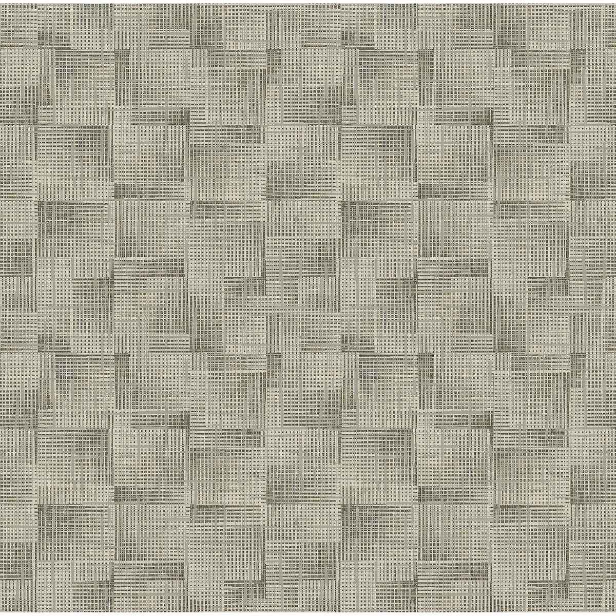 Ting Coffee Abstract Woven Wallpaper - York Wallcoverings - 2971-86157 - York Wallcoverings Wallpaper