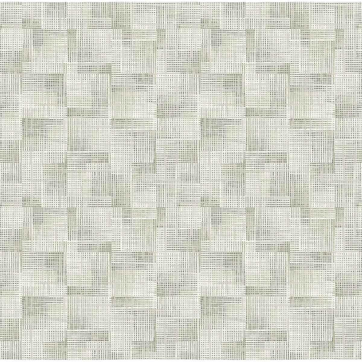 Ting Sage Abstract Woven Wallpaper - York Wallcoverings - 2971-86159