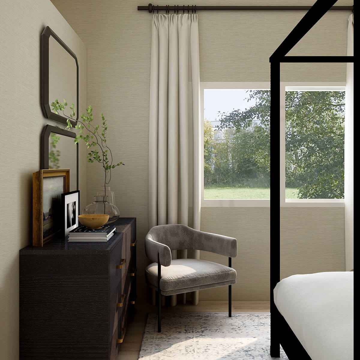 Lela Silver Faux Linen Wallpaper - York Wallcoverings - 2971-86180 - York Wallcoverings Wallpaper