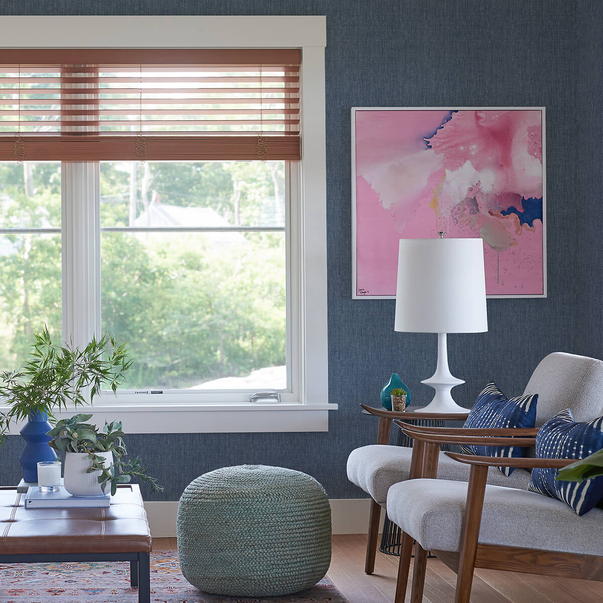 dunstan-indigo-basketweave-wallpaper-york-wallcoverings-2971-86329 - York Wallcoverings Papel pintado