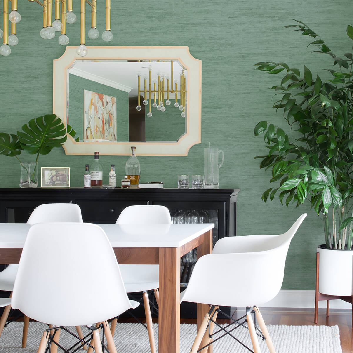 lindsay-teal-chenille-wallpaper-york-wallcoverings-2971-86333 - York Wallcoverings Papel pintado