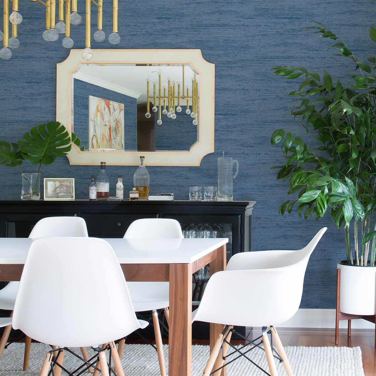 lindsay-denim-chenille-wallpaper-york-wallcoverings-2971-86334 - York Wallcoverings Wallpaper