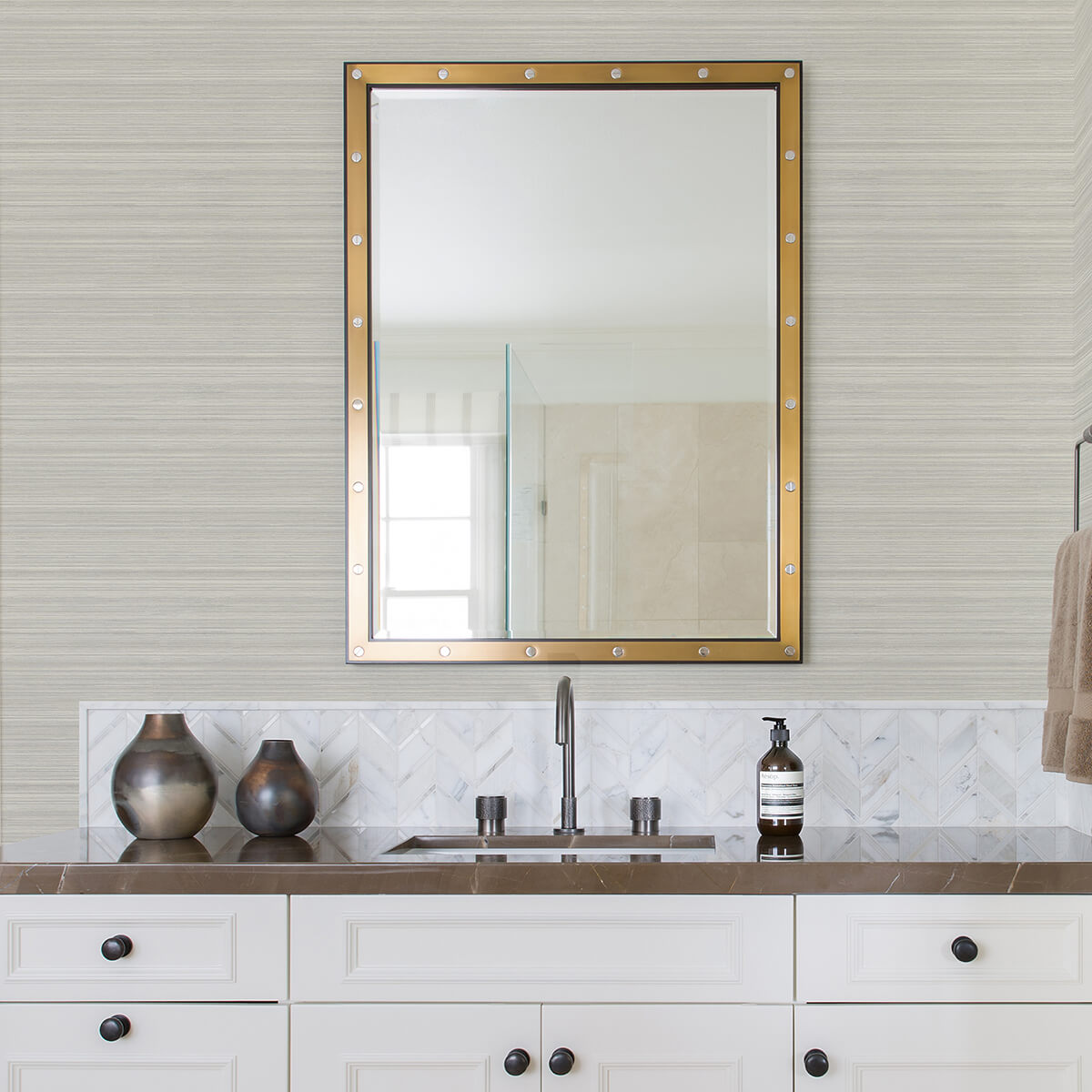skyler-light-grey-striped-wallpaper-york-wallcoverings-2971-86350 - York Wallcoverings Wallpaper