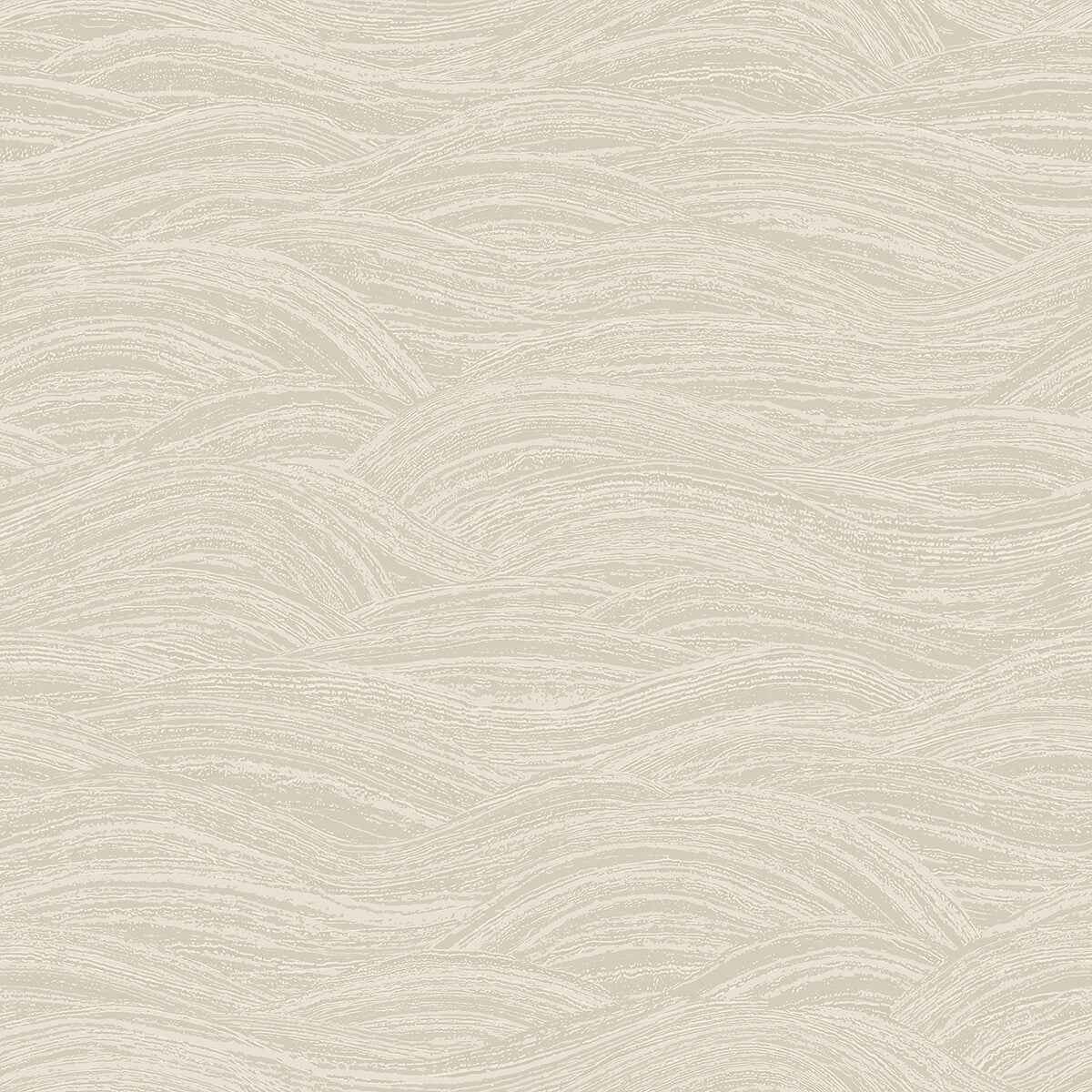 Leith Cream Zen Waves Wallpaper - York Wallcoverings - 2971-86362