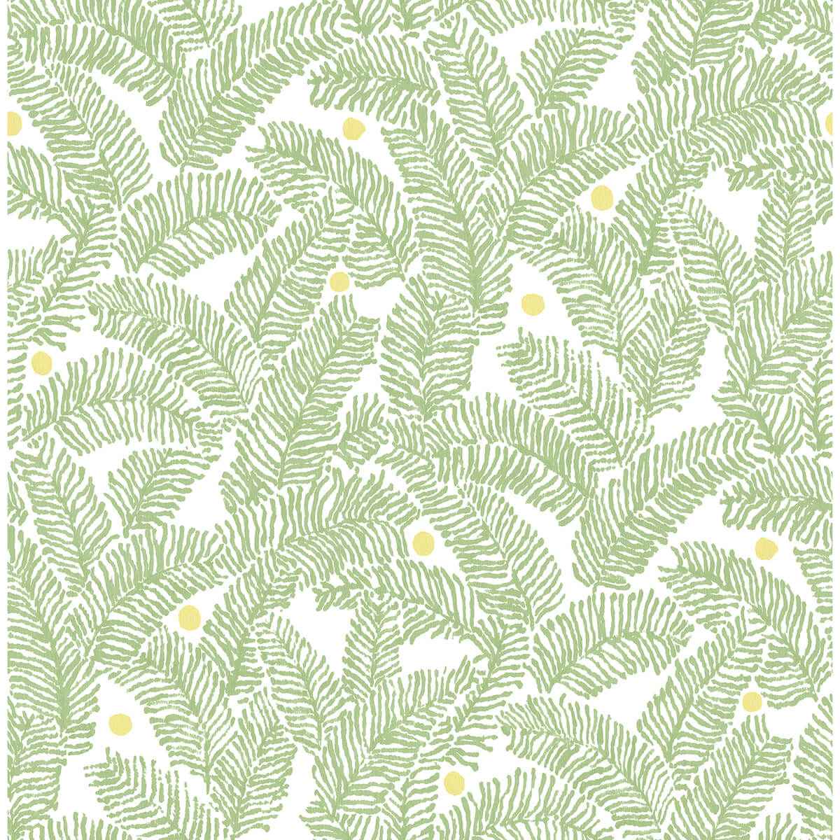 Green Fernanda Peel and Stick Wallpaper - York Wallcoverings - NUS4159