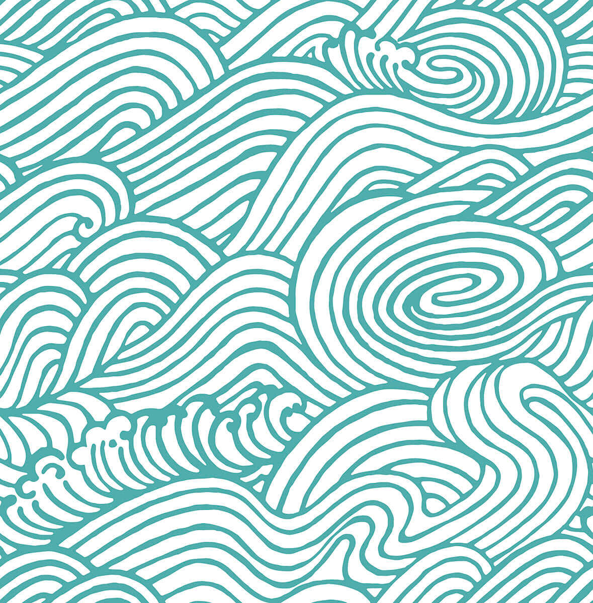 Teal Saybrook Peel and Stick Wallpaper - York Wallcoverings - NUS4164 - York Wallcoverings Wallpaper